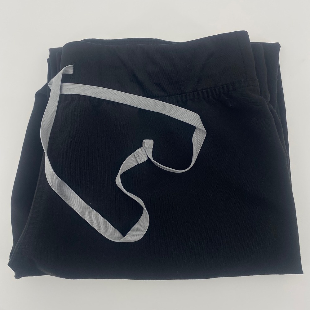 FIGS Scrub Pants Mens S/P Black Technical Collection Drawstring Straight